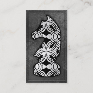 Chess Piece - Dark Knight 02 Business Card
