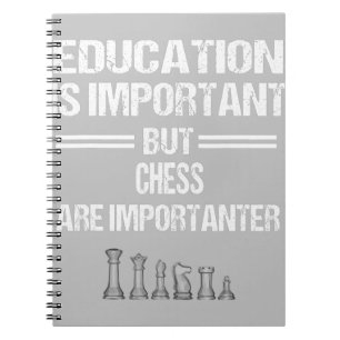 Chess Piece Education Humour Sarcastic Funny Chris Notebook