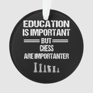 Chess Piece Education Humour Sarcastic Funny Chris Ornament