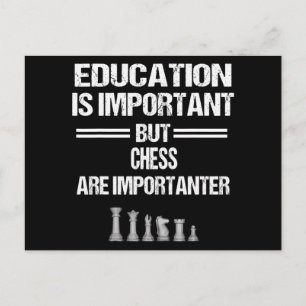 Chess Piece Education Humour Sarcastic Funny Chris Postcard