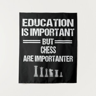 Chess Piece Education Humour Sarcastic Funny Chris Tapestry