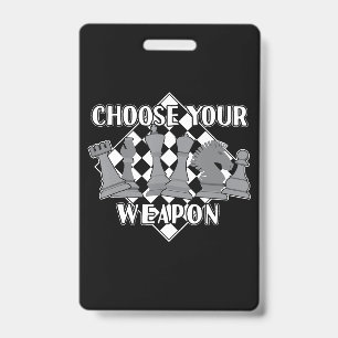 Chess Piece Game Strategy Gift A Chess Player Badge