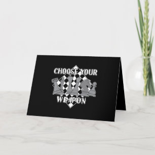 Chess Piece Game Strategy Gift A Chess Player Card