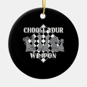 Chess Piece Game Strategy Gift A Chess Player Ceramic Ornament