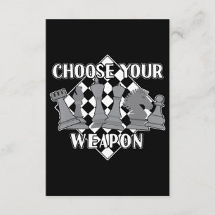 Chess Piece Game Strategy Gift A Chess Player Enclosure Card