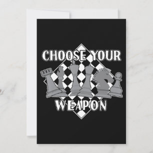 Chess Piece Game Strategy Gift A Chess Player Invitation