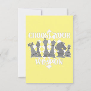 Chess Piece Game Strategy Gift A Chess Player Thank You Card
