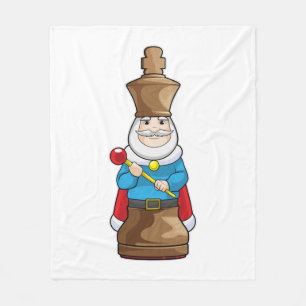 Chess piece King Chess Fleece Blanket