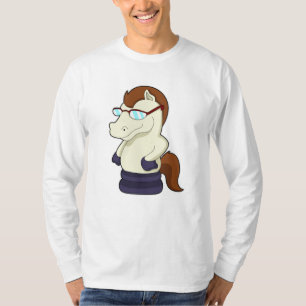 Chess piece Knight as Horse with Sunglasses T-Shirt