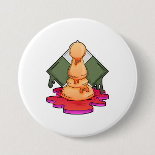 Chess piece Pawn 3 Inch Round Button