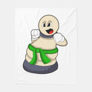 Chess piece Pawn at Chess Fleece Blanket