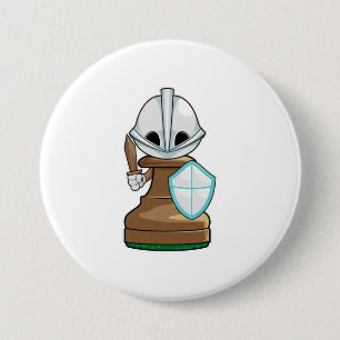 Chess piece Pawn Chess 3 Inch Round Button