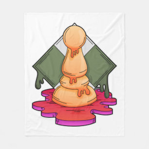 Chess piece Pawn Fleece Blanket