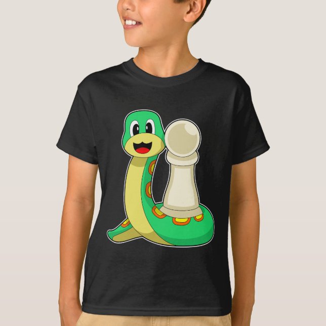 Chess piece Pawn Snake Chess T-Shirt (Front)