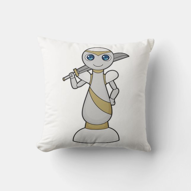 Chess piece Pawn Sword Chess Throw Pillow (Front)