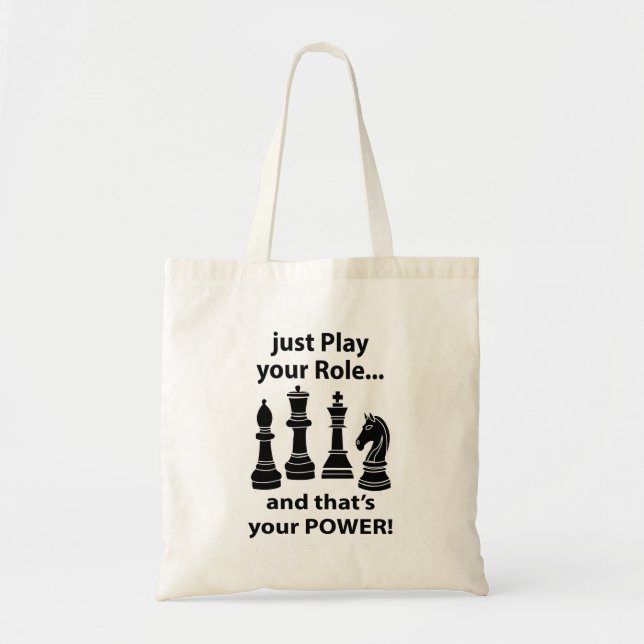 Chess Piece Player  Tote Bag (Front)