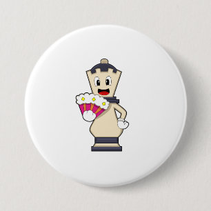 Chess piece Queen at Chess.PNG 3 Inch Round Button