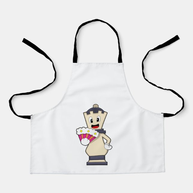 Chess piece Queen at Chess.PNG Apron (Front)