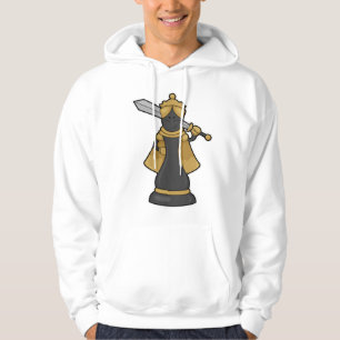 Chess piece Queen at Chess with Sword Hoodie