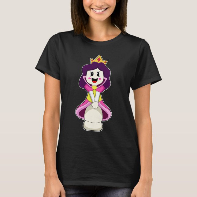 Chess piece Queen Chess T-Shirt (Front)