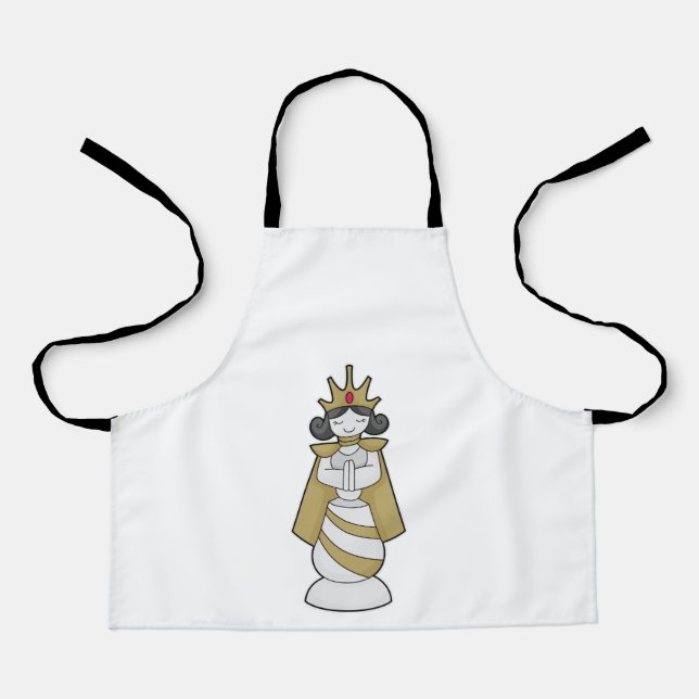 Chess piece Queen Crown Chess Apron (Front)