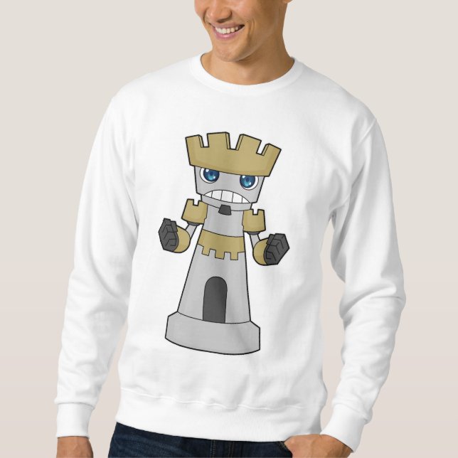 Chess piece Rook Chess Sweatshirt (Front)
