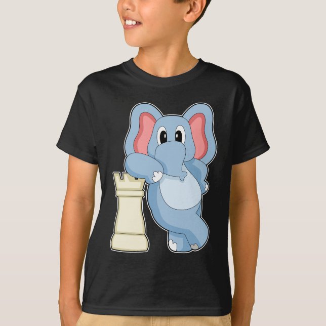 Chess piece Rook Elephant Chess T-Shirt (Front)