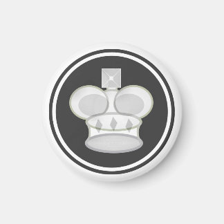 Chess Piece White King Magnet