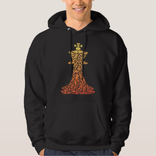 Chess Pieces Board Game Symbols Chess Player Hoodie