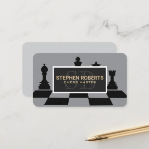 Chess Pieces   Board Games Appointment Card