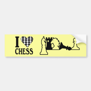 Chess Pieces Bumper Sticker