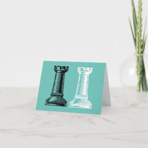 Chess pieces carte de voeux pour toute occasion