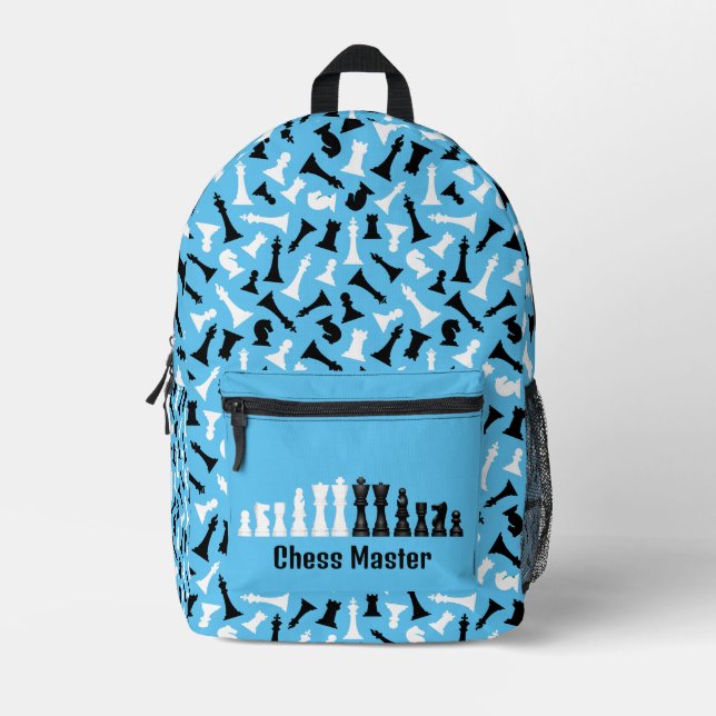 Chess Pieces Design Back Pack (Front)