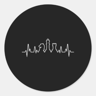 Chess Pieces Hebeat Chess Chess Player Classic Round Sticker