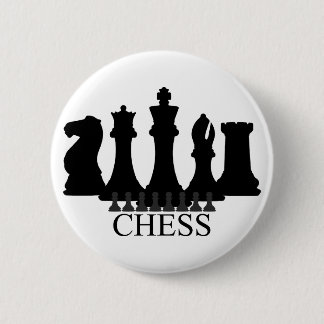 Chess Pieces Key Chain 2 Inch Round Button