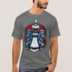 Chess Pieces King And Knight Chess Players T-Shirt