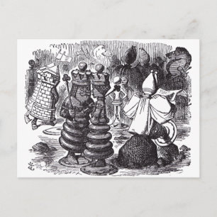 Chess Pieces Postcard