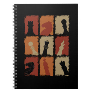 Chess Pieces Retro Notebook