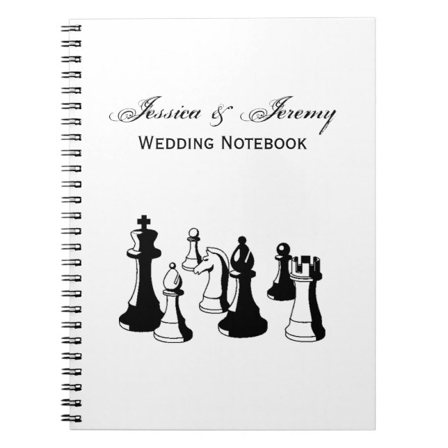 Chess Pieces Vintage Art #2 Notebook (Front)
