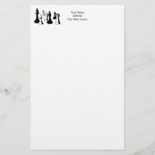 Chess Pieces Vintage Art #2 Stationery