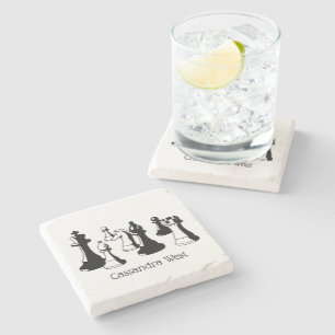 Chess Pieces Vintage Art #2 Stone Coaster