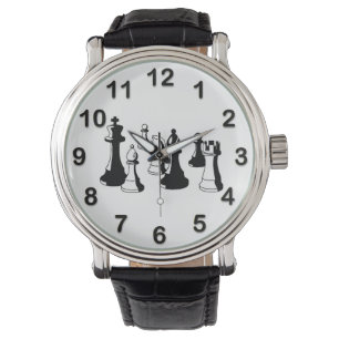 Chess Pieces Vintage Art #2 Watch