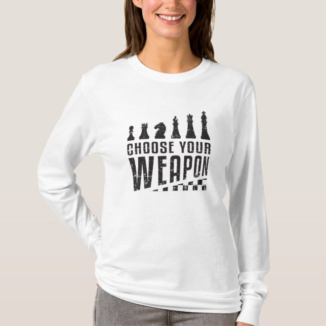 Chess Player Chess Board Checkmate Board Game Gift T-Shirt (Front)