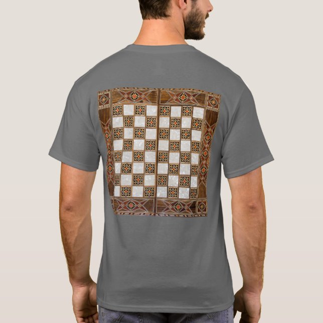 Chess Player,  Chess Game Lover T-Shirt (Back)