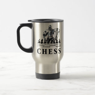 Chess Player, Chess Game, Strategy, Checkmate, Travel Mug