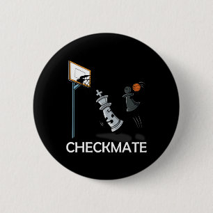 Chess Player Chessboxing And Bysketbyll Lover Chec 2 Inch Round Button
