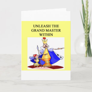 CHESS player grand master Card