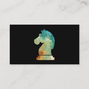 Chess Player Horse Knight Chess Lover Gift Business Card