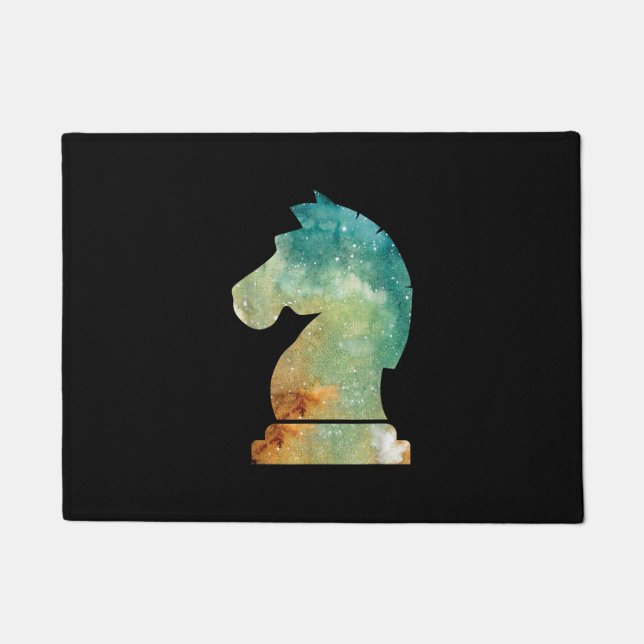 Chess Player Horse Knight Chess Lover Gift Doormat (Front)
