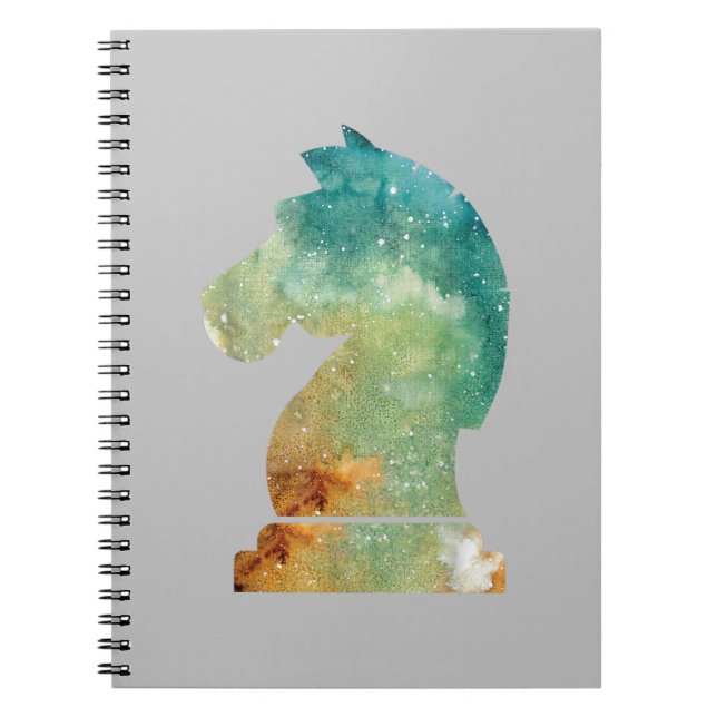 Chess Player Horse Knight Chess Lover Gift Notebook (Front)